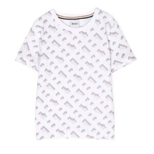 Boss kidswear logo print cotton tshirt short sleeve size 5 Brand new with tags